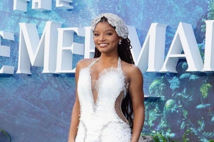 Halle Bailey Shines Bright in a Miss Sohee gown at the Little Mermaid Premiere in London & More